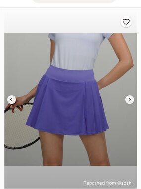 Lululemon Side-Pleat HR Tennis Skort -Size 8